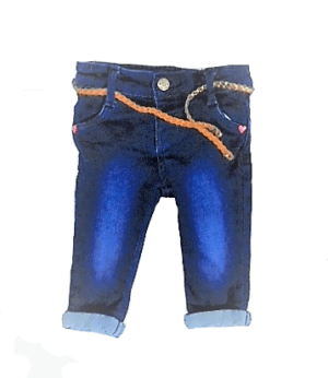 Hema baby jeans stretch donkerblauw maatje 62