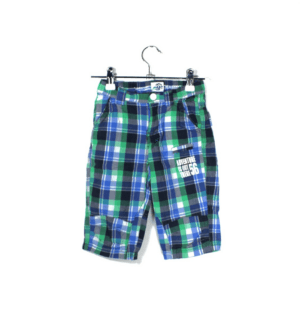 bermuda met all over print groen en blauw maat 116 gioskidzstore
