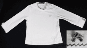 Gimp baby t-shirtje wit met lange mouwtjes maatje 68