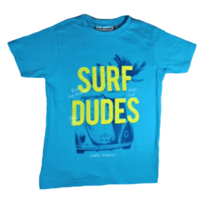 New Basic t-shirt turquoise Surf Dude maat 110/116