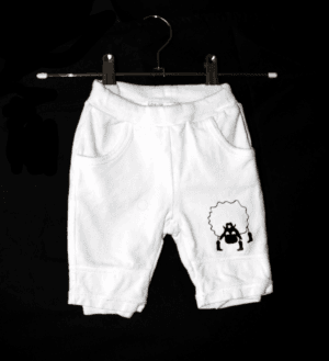 Name it baby broekje wit met schaapje maatje 56