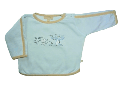 Petibom t-shirtje blauw met lange mouwen maatje 62