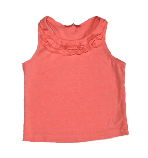 Hema baby halter topje oranje maatje 74