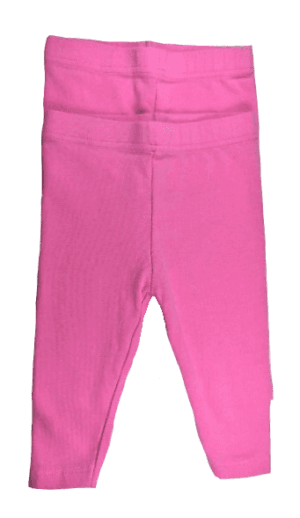 Zeeman baby legging roze 2 stuks maatje 68