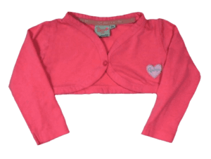 Bolero roze met lange mouwtjes maatje 68