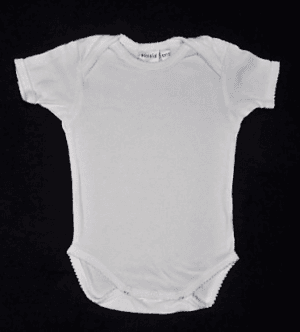 Prénatal rompertje uni wit met korte mouwtjes maatje 62/68