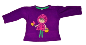 Zeeman baby t-shirtje paars met cute meisje maatje 68