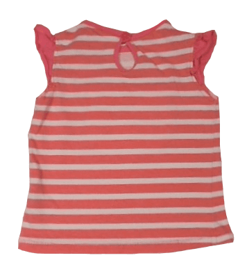 Hello Kitty baby meisje shirtje wit en zalm kleurig maatje 68 - Afbeelding 2