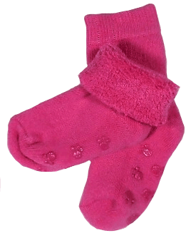 Oxxy baby sokjes met anti slip donker roze 6-12 maanden
