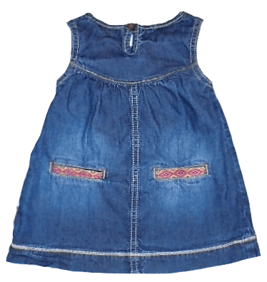 Mexx baby denim jurkje maatje 68 - Afbeelding 2