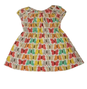 H & M baby jurkje met gekleurde vlinders maatje 68