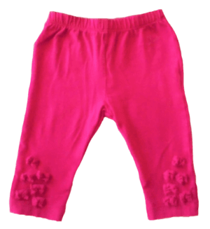 Bakkaboe baby meisje legging donker roze met bloemetjes maatje 68
