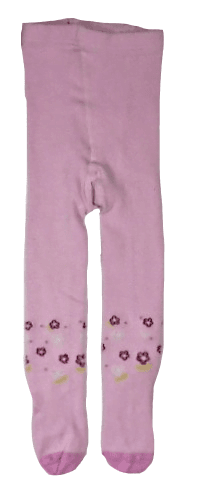 Roze maillot met gekleurde bloemetjes maatje 80/86