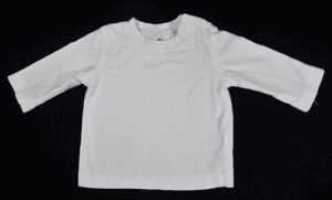 Prénatal baby t-shirtje lange mouwen uni wit maatje 56