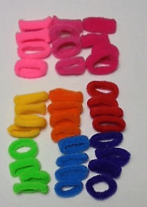 Baby haar elastiekjes klein 9 kleuren