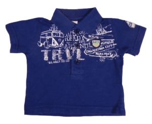 Frendz baby polo shirtje donker blauw maatje 50/56