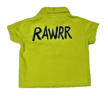 Polo shirtje groen Rawrrr maatje 50 - Afbeelding 2