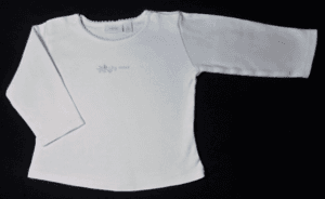 Baby Mexx baby t-shirtje wit met lila maatje 68