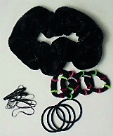 Meisjes haar accessoires zwart nieuw