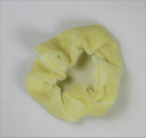 Meisjes scrunchie licht geel Nieuw