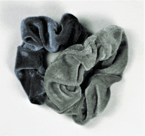 Meisjes scrunchies 2 stuks grijs nieuw