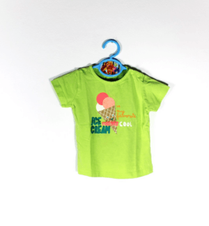 hema shirtje groen met ijsje maatje 80 gioskidzstore