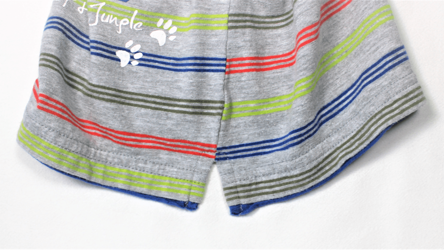 Prénatal baby polo shirtje grijs met streepjes maatje 62 - Afbeelding 2