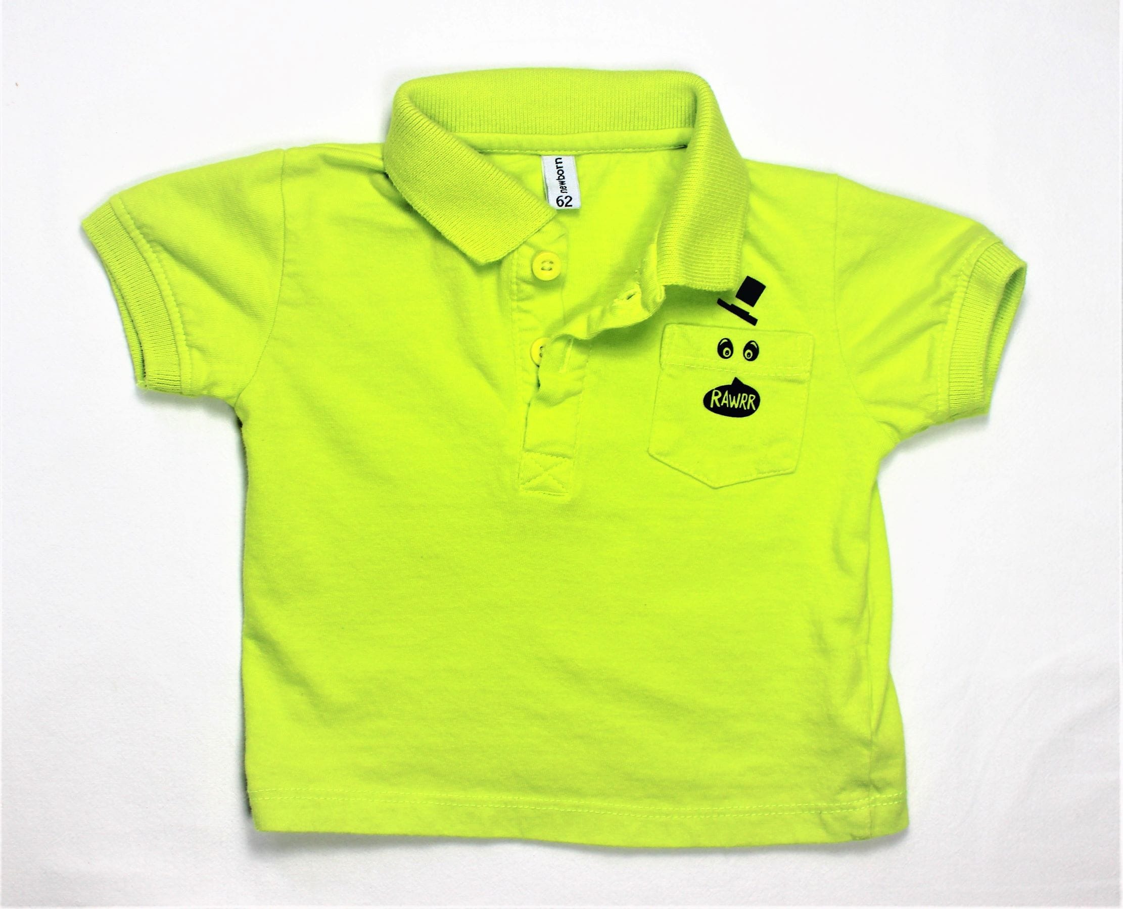 Poloshirtje groen Rawrr maatje 62
