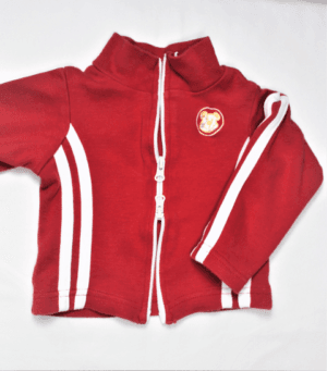 sportief vestje rood met witte strepen maatje 50/56 gioskidzstore