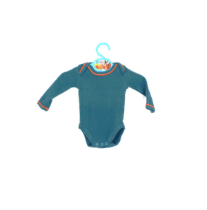 rompertje donkergroen met oranje sierrandjes maatje 50/56 gioskidzstore