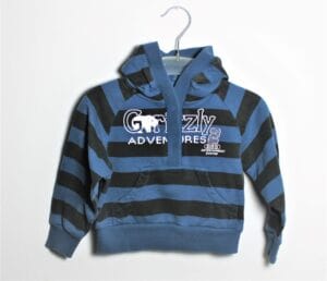 Beebies sweatshirt blauw & zwart met Grizzly adventures maatje 86
