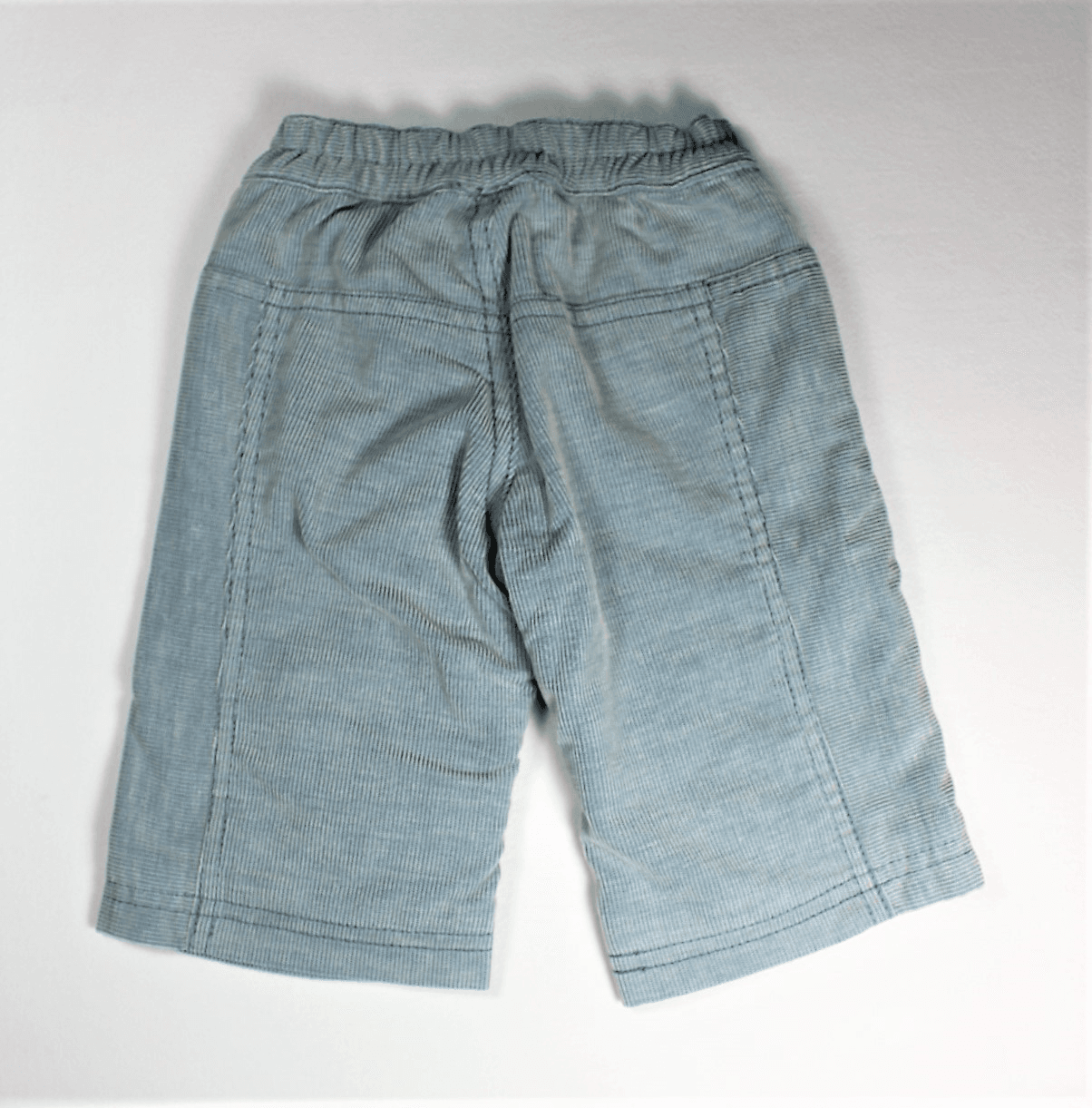 Broekje blauwgrijze ribstof gevoerd maatje 62 - Afbeelding 2