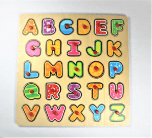 houten inlegpuzzel alfabet baby speelgoed gioskidzstore
