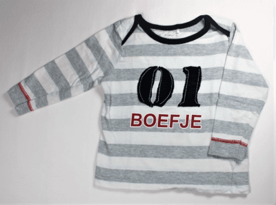 Shirtje boefje 2e hands baby kleertjes gks