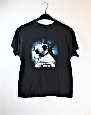 tshirt zwart met bulletje maat 40 gks