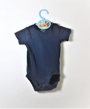 romper uni blauw maat 68 gks