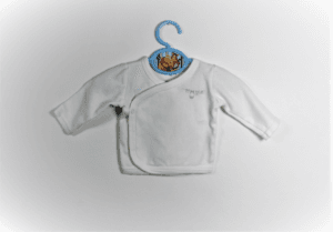 omslagshirtje wit lange mouwen maat 50 gks