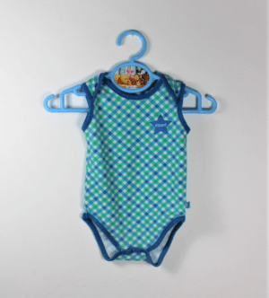 rompertje groen blauw geruit maatje 62 68 gks