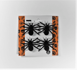 halloween decoratie 4 spinnen gks