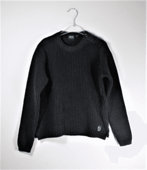 trui zwart gebreid merk mitch maat 134/140 gks