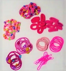 meisjes haar elastiekjes roze gioskidzstore