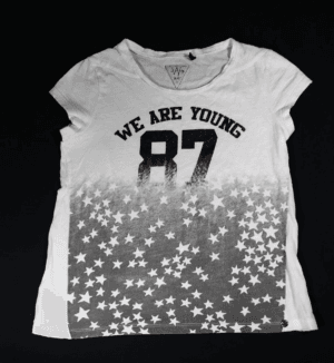 ikks shirt wit met we are young maat 152 gioskidzstore