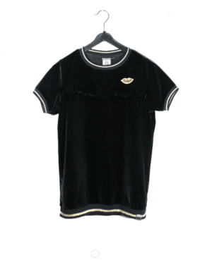 shirt zwart retour maat 158/164 gioskidzstore
