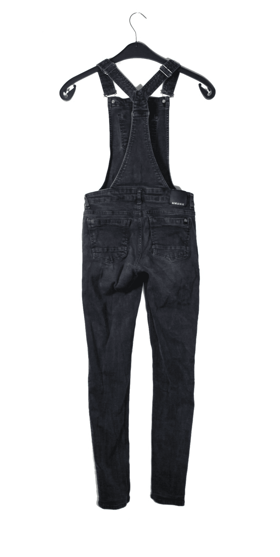 nik & nik salopette stretch skinny zwart girl maat 176 gioskidzstore