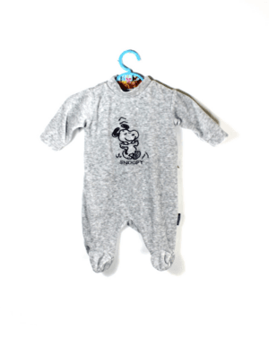 boxpakje grijs gemeleerd met Snoopy maatje 50/56 gioskidzstore