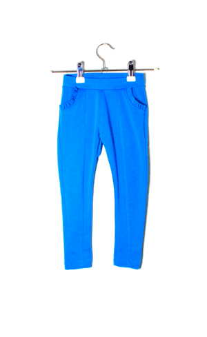 Tregging blauw met ruches slim fit maatje 98