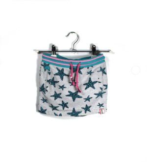 B.Nosy grijs rokje met all over print van zeesterren maatje 110/116