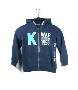 Dopodopo fleece vest donkerblauw for boys met capuchon maat 128