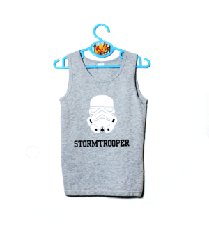 Hemd grijs  met print Star Wars Stormtrooper maat 128