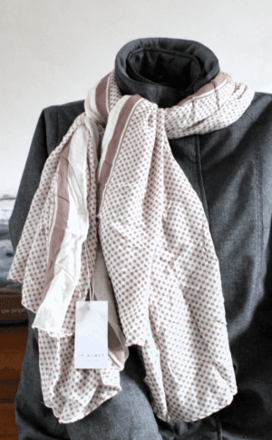 Re.Draft sjaal met all over print 2 kleurig 176 X 100